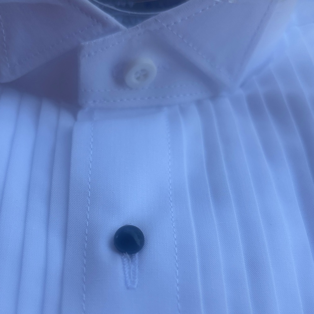White Tuxedo Shirt for Men - Picture 4 of 5